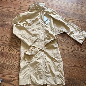 ZARA NWT Tan Rain Trench Coat